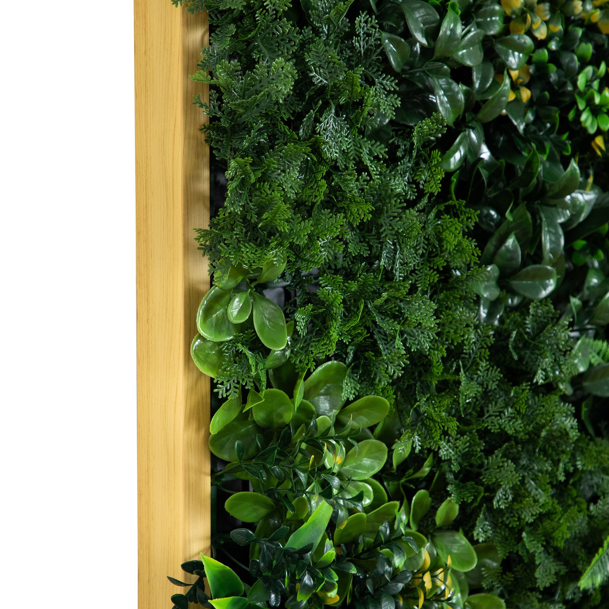 20" x 40" Framed Hawaiian Islands Artificial Living Wall Art Panel